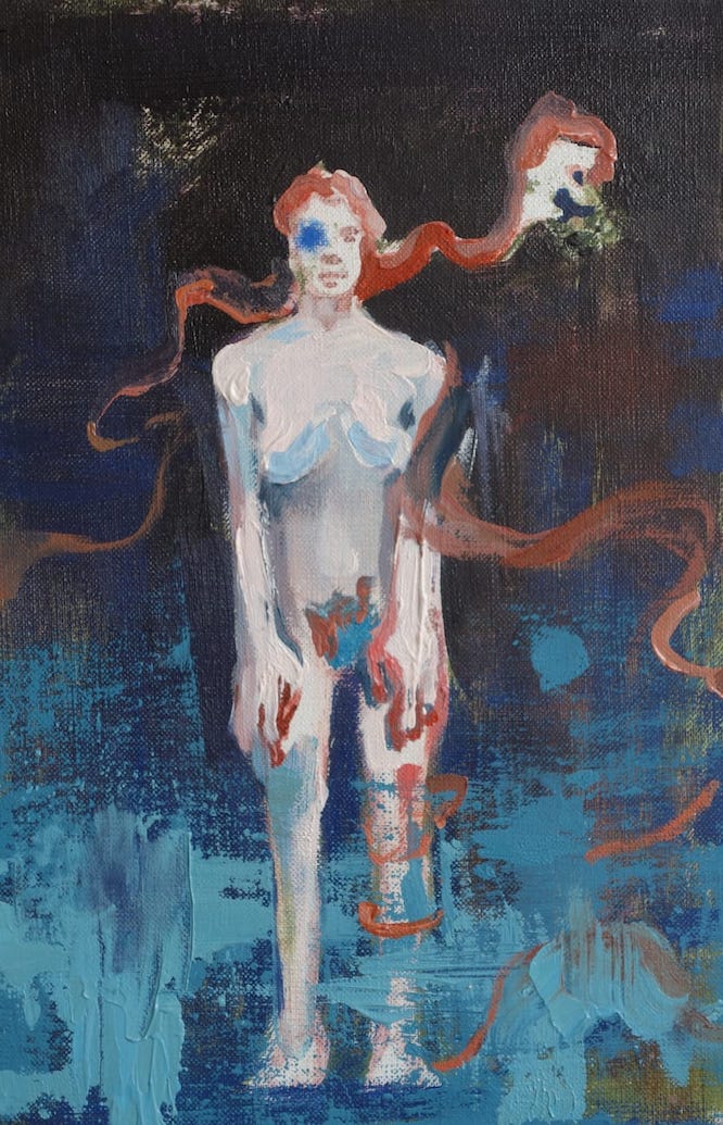Anna Orbaczewska, How I can tell you.., 2019, olej na płótnie (oil on canvas), 30x20 cm